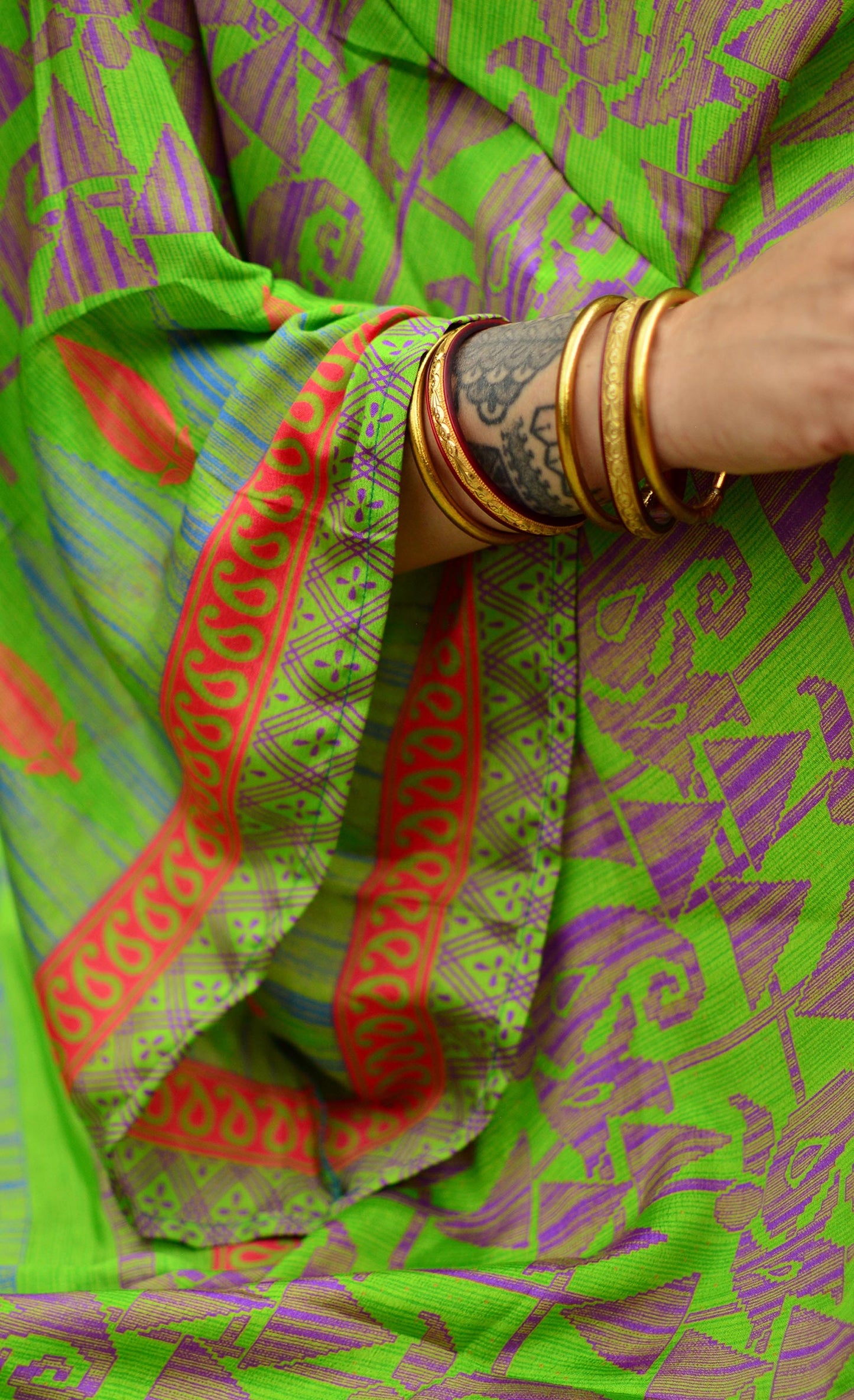 KIMONO VERDE AZTECA