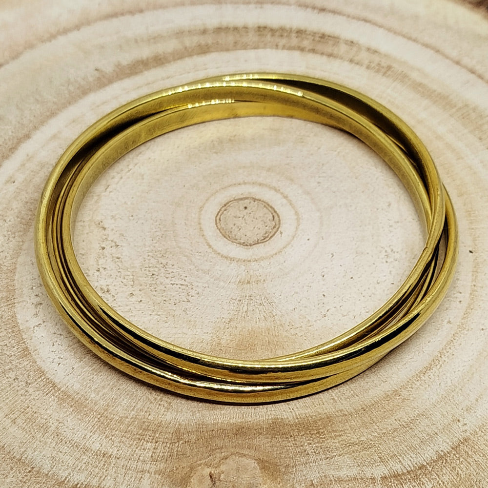 THREE-RING BANGLE BRACELET