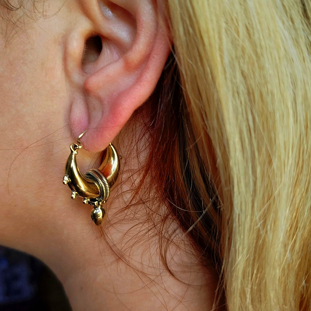 Thick GYPSY Hoop Earrings