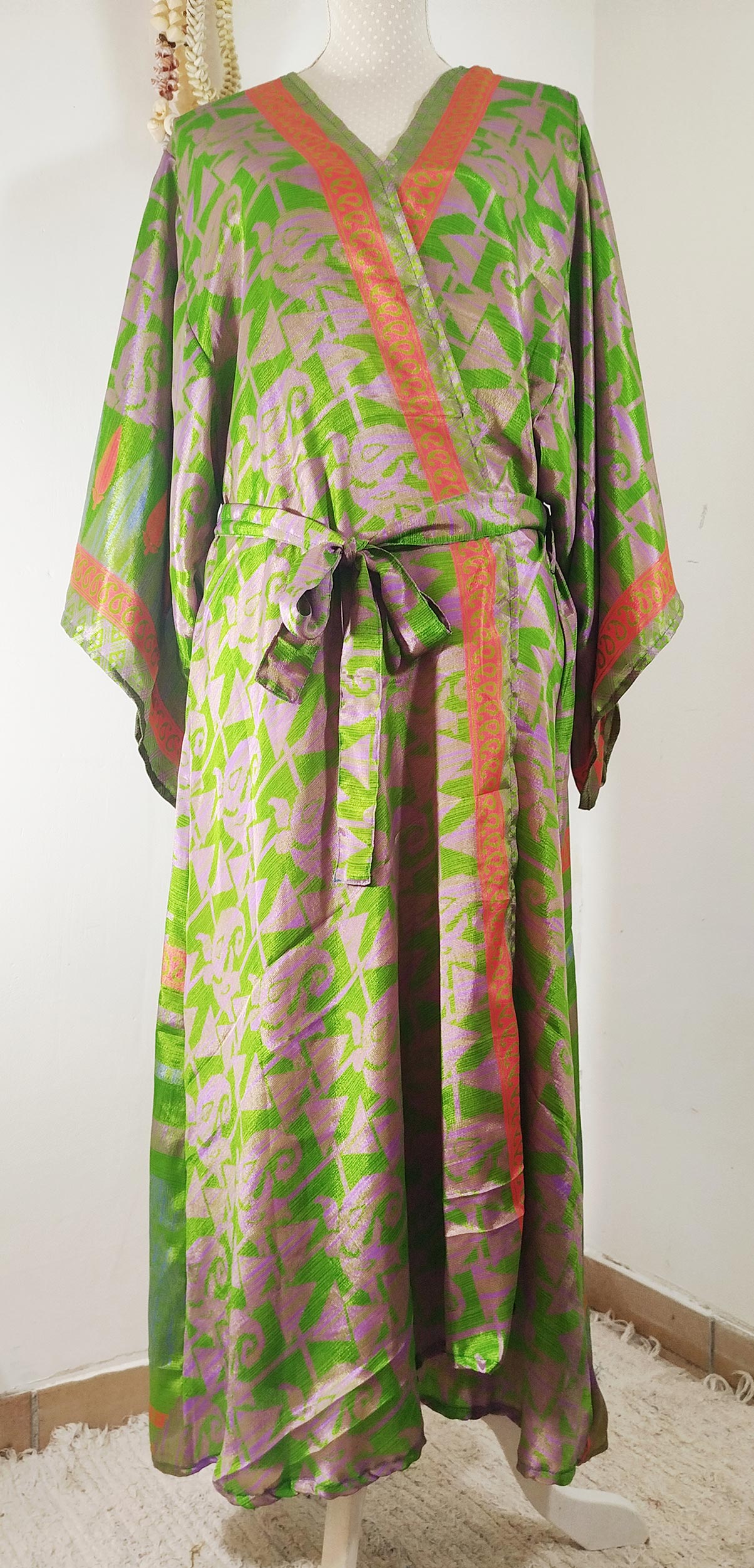 KIMONO VERT AZTÈQUE