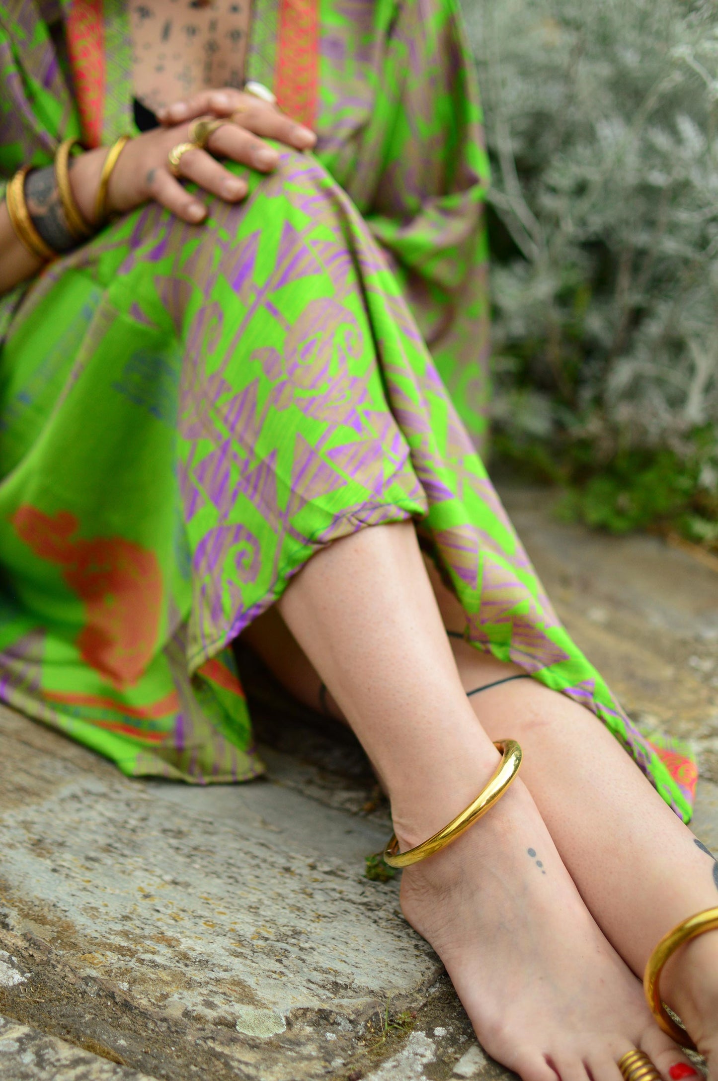 KIMONO VERT AZTÈQUE
