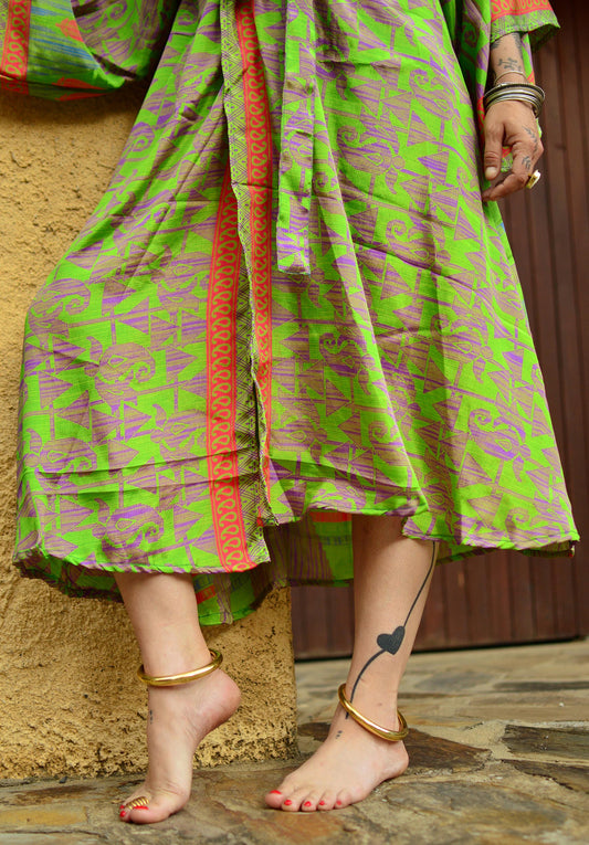 KIMONO VERT AZTÈQUE