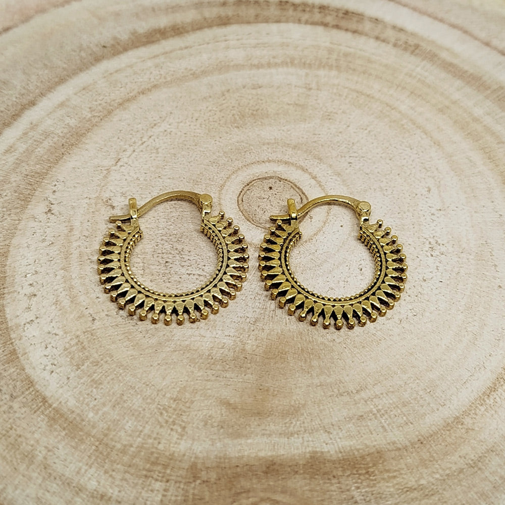 SMALL INDIAN CREOLE EARRINGS